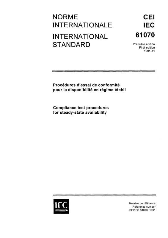 Cover IEC 61070:1991